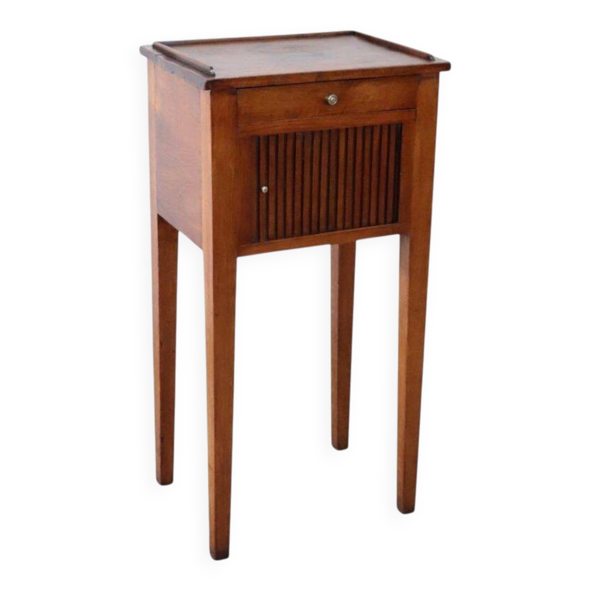 Antique Nightstand In Walnut, Italy Early 19th Century