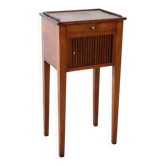 Antique Nightstand In Walnut, Italy Early 19th Century