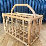 Bamboo magazine rack