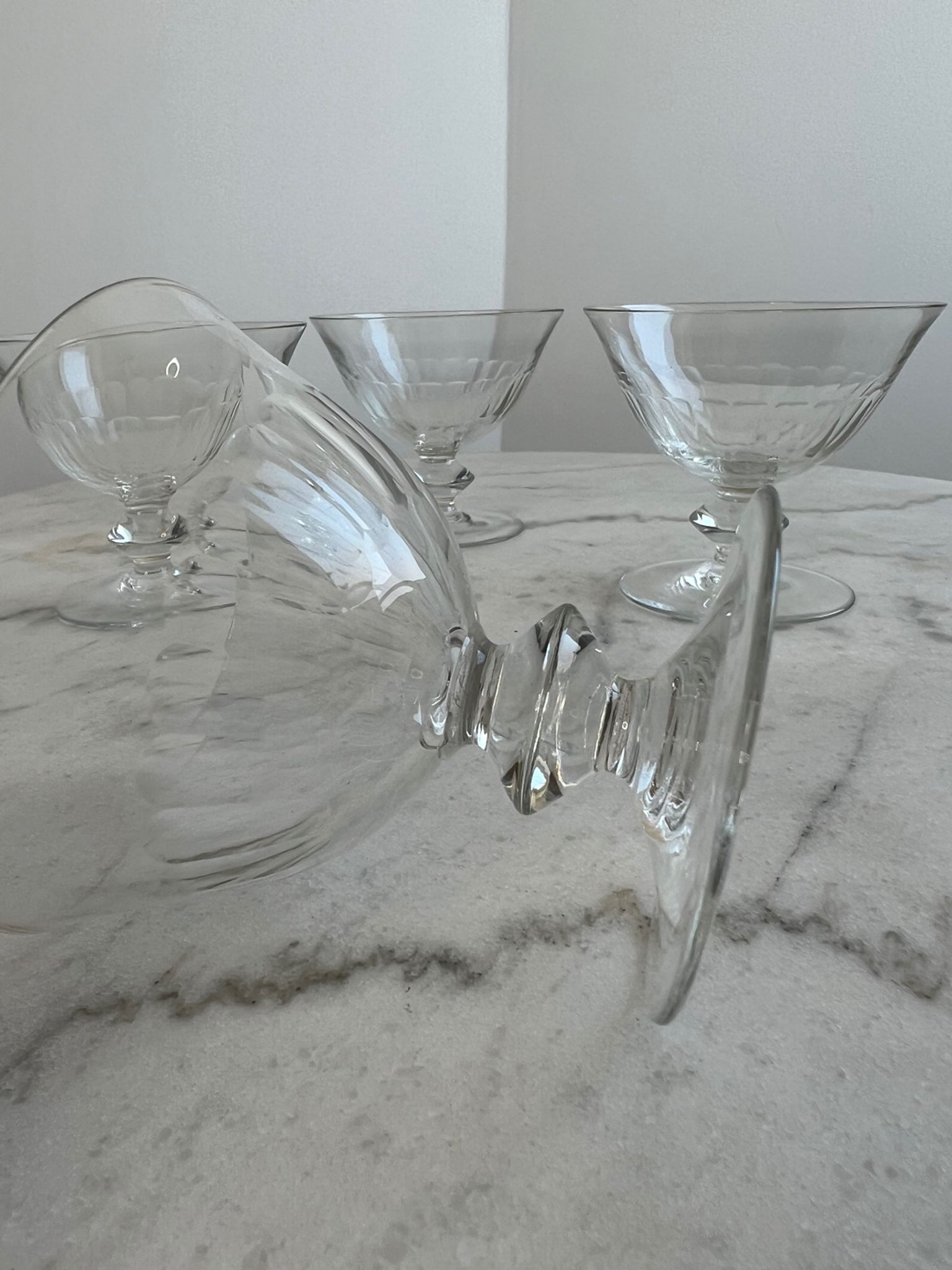 Set of 4 crystal glasses