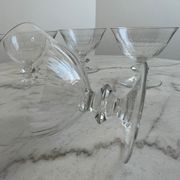 Set of 4 crystal glasses