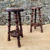 Pair of high stools