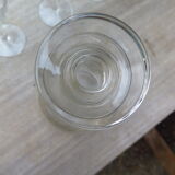Frosted engraved crystal decanter