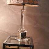 Living room lamp plexi and brass italian desing and deluxe lampshade 58x35
