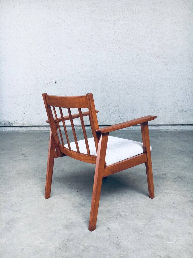 Mid-Century Modern Dutch Armchair Set, Netherlands, 1950s, Set of 3