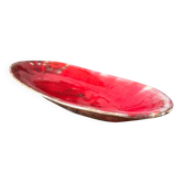 Red manganese plate Gérard HOFMANN Vallauris