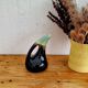 Vintage blue and black ceramic jug
