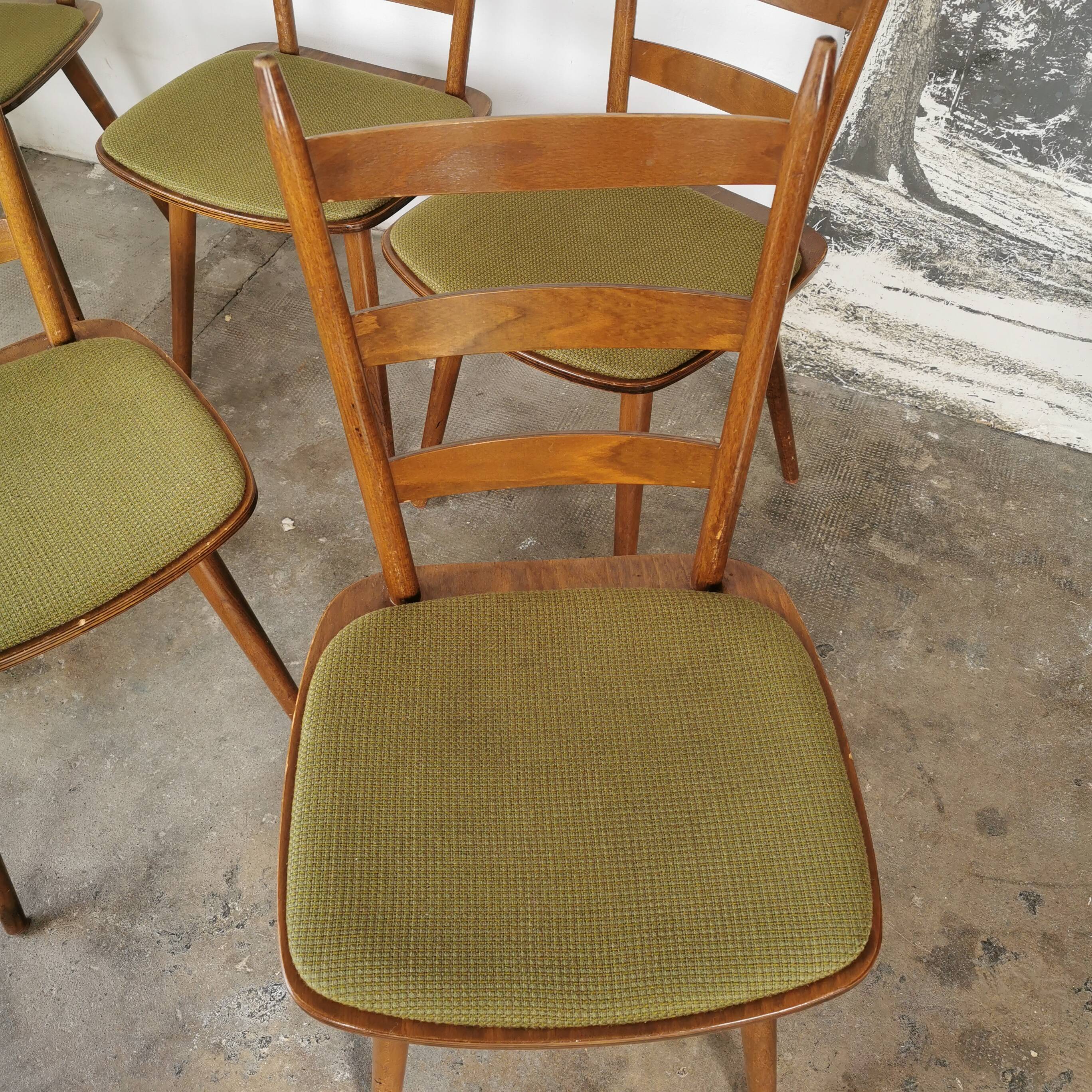 Set of 6 vintage Hiller bar chairs from the 60s