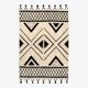 Berber rug 160 x 230 cm white and black