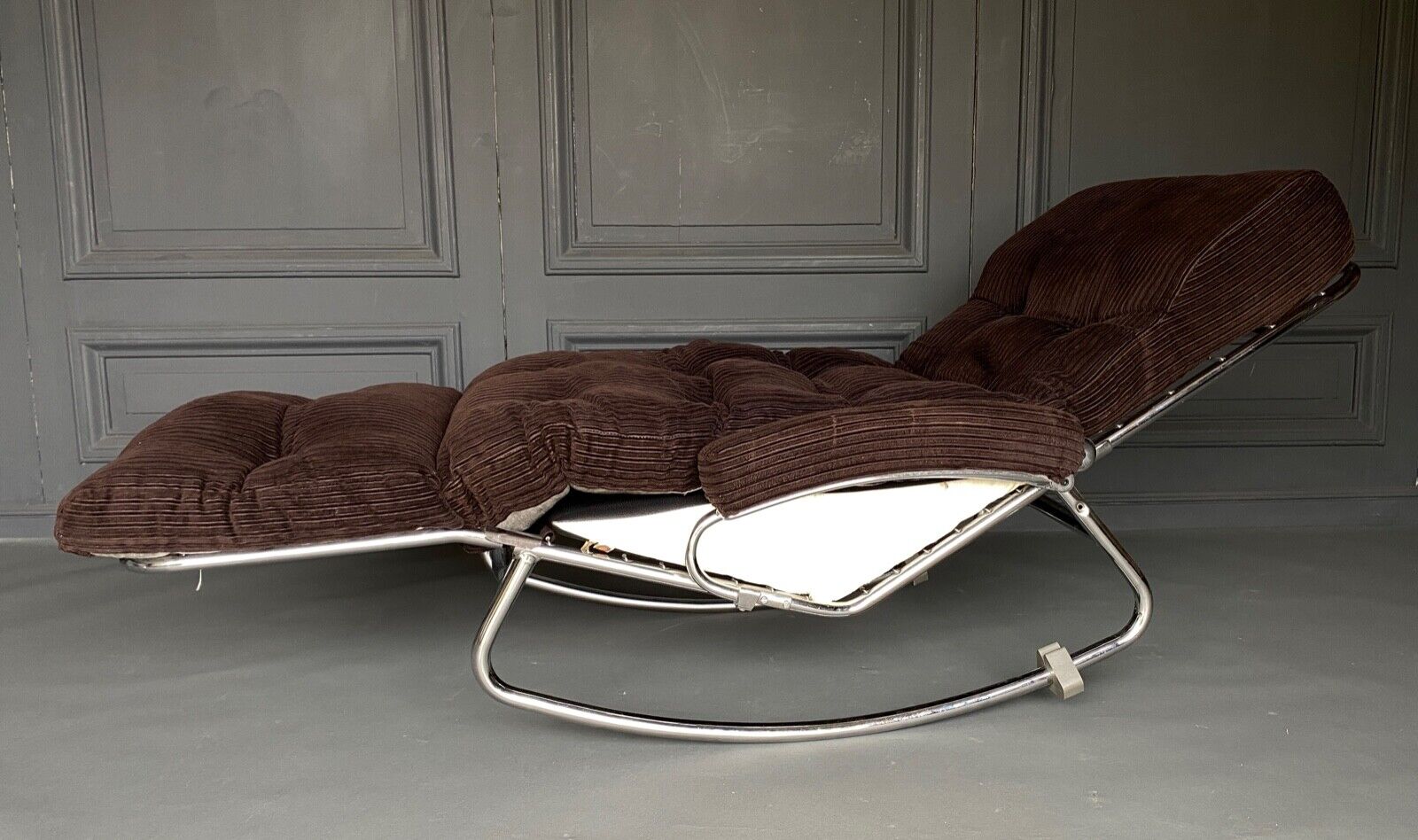 Chaise longue armchair rocking by lama 1970
