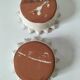 Duo of handmade beige and terracotta earthenware empty pockets