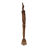 XXL Solid Teak Crane Sculpture - 1960s Design, Mid-Century Art