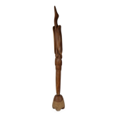 XXL Solid Teak Crane Sculpture - 1960s Design, Mid-Century Art