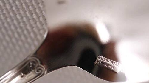 Christofle Malmaison, 6 mocha spoons, coffee, 10 cm, condition close to new.