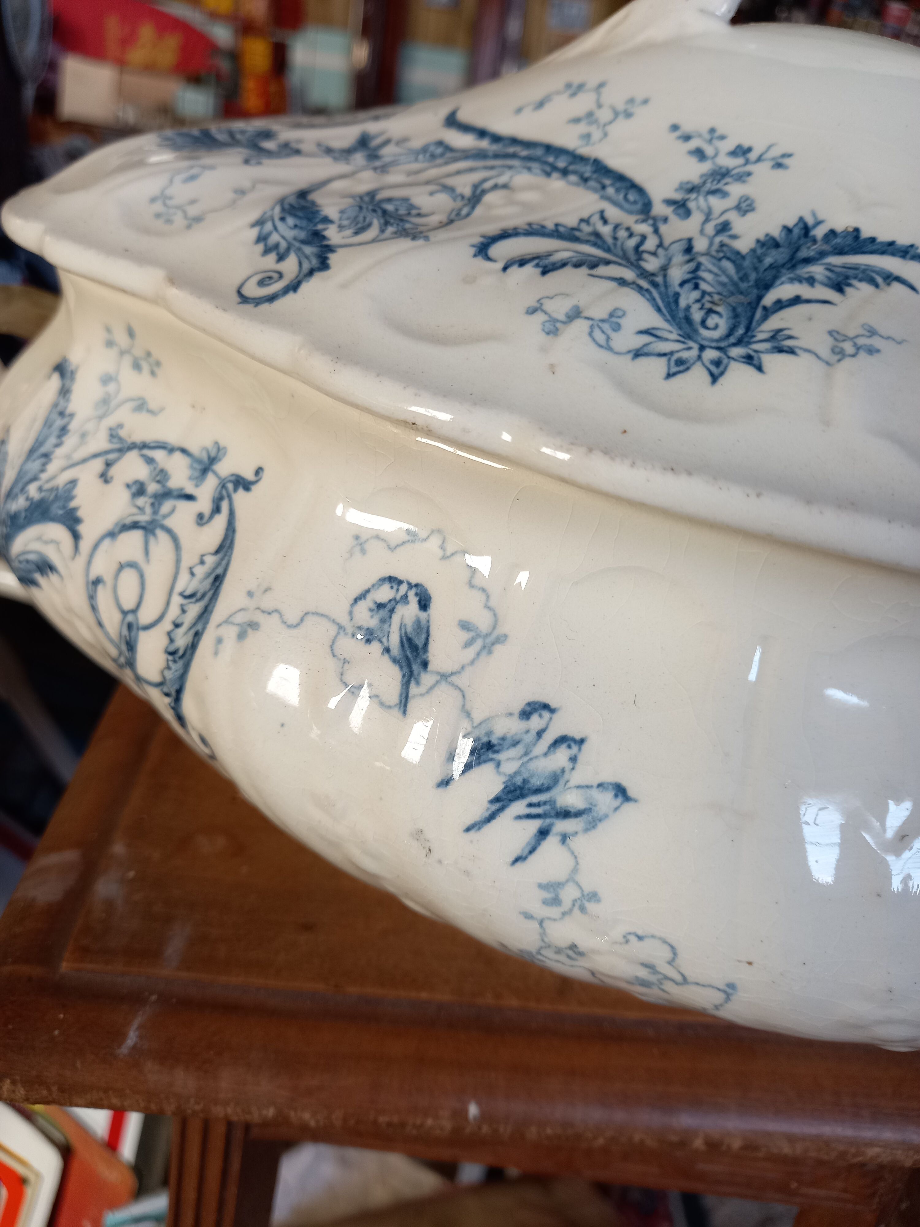 Porcelain soup of Gien late nineteenth century