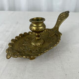 Bougeoir en laiton vintage