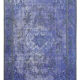 Hand-knotted bohemian turkish 1970s 180 cm x 274 cm purple rug