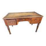 Louis Philippe flat desk in walnut