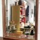 Beveled mirror contour wood 77x53cm