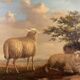 Arthur de waerhert (1881-1944). "sheep", pair of oils on panel.
