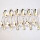 ST MEDARD set of 12 dessert spoons coffee model old net style Chinon 14.5 cm