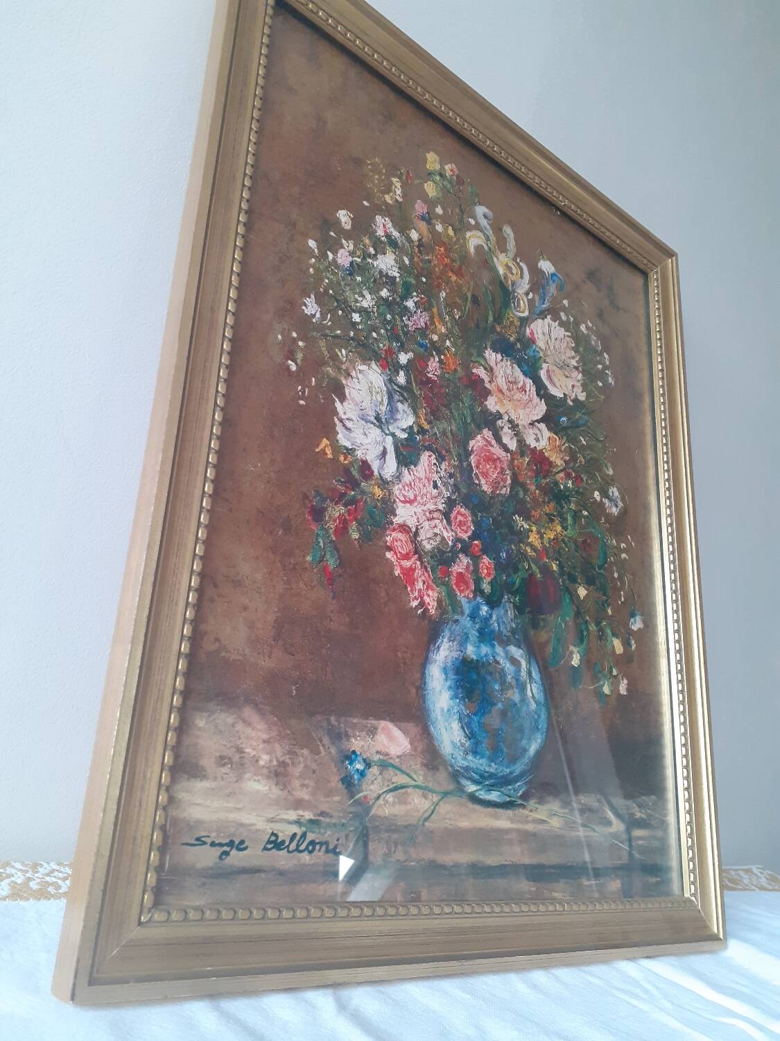 Bouquet of flowers painting by Serge Belloni