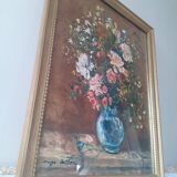 Bouquet of flowers painting by Serge Belloni
