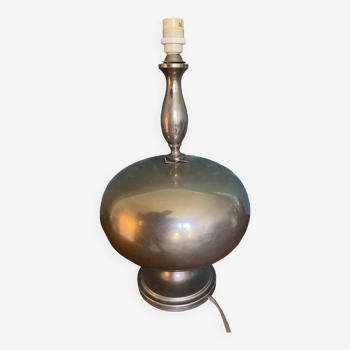 Genuine Barbier lamp, Barbier lamp base, brushed metal, 1970.