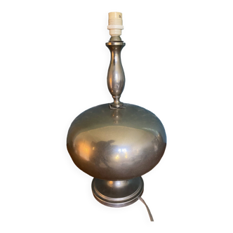 Genuine Barbier lamp, Barbier lamp base, brushed metal, 1970.