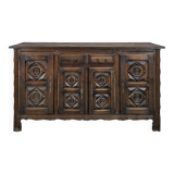 Brutalist sideboard in the spirit of Dudouyt.