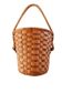 Hanging pot made of rattan and rope 1960