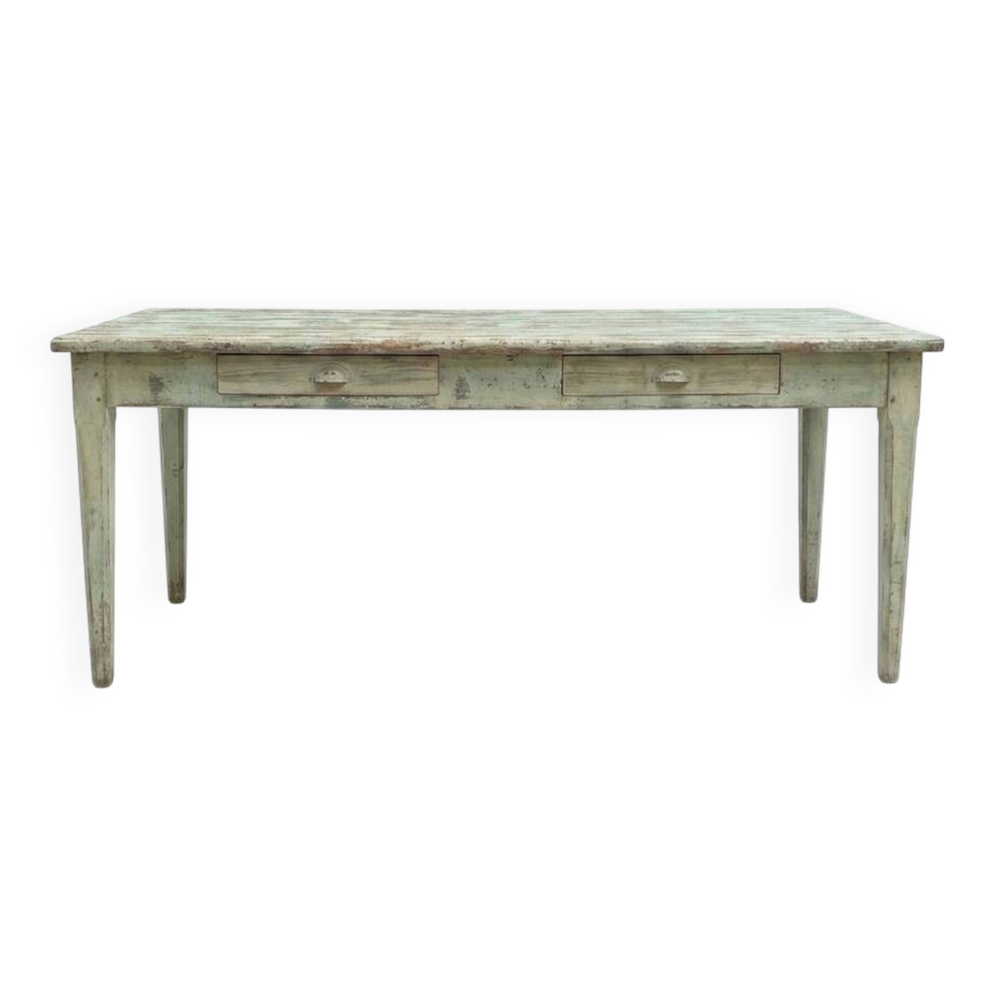 Solid wood farmhouse table