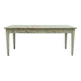 Solid wood farmhouse table