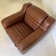 Fauteuil prototype en simili cuir marron par Michel Ducaroy, France années