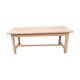 Farm table in solid oak wood raw