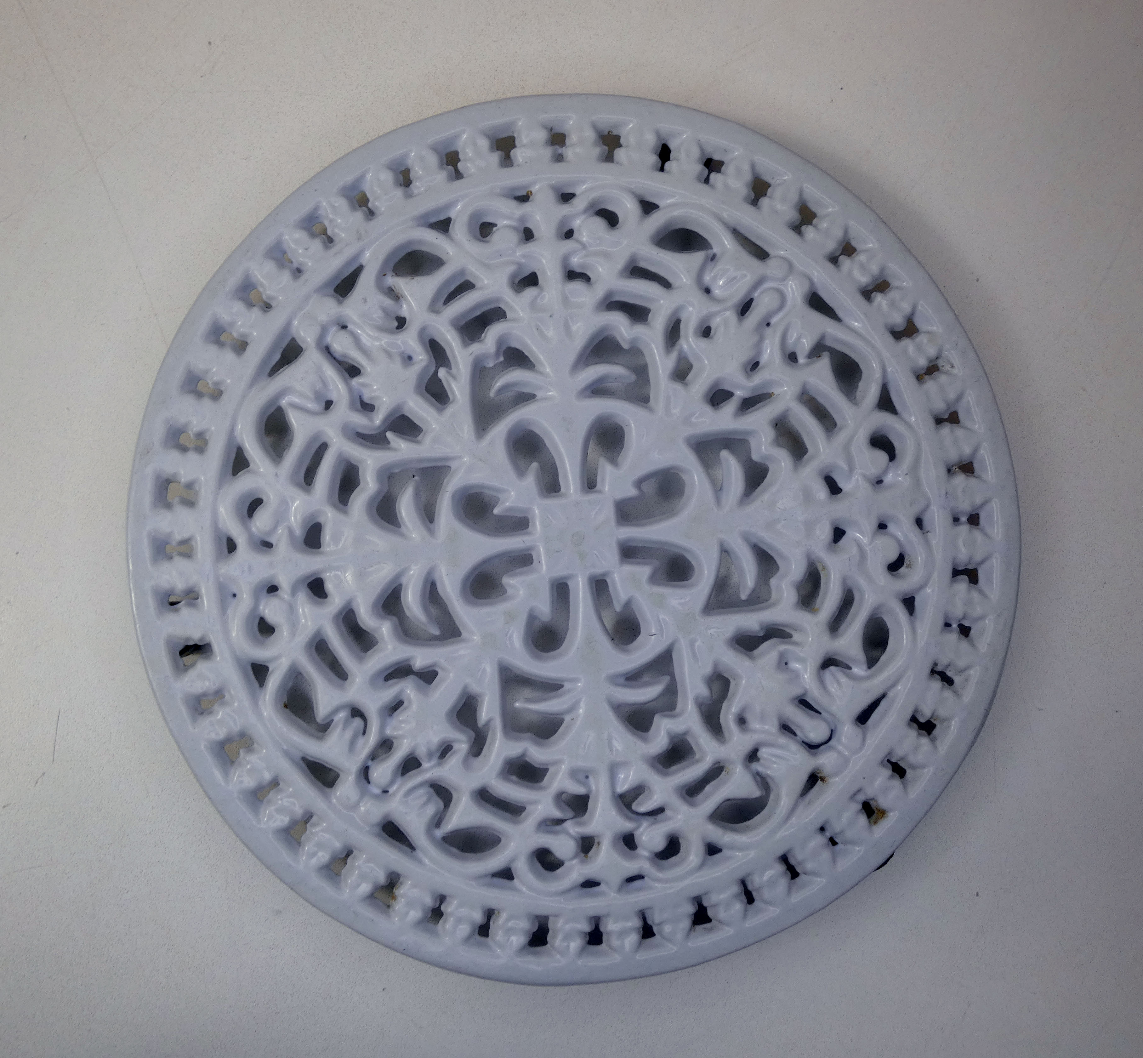 Cast iron underside