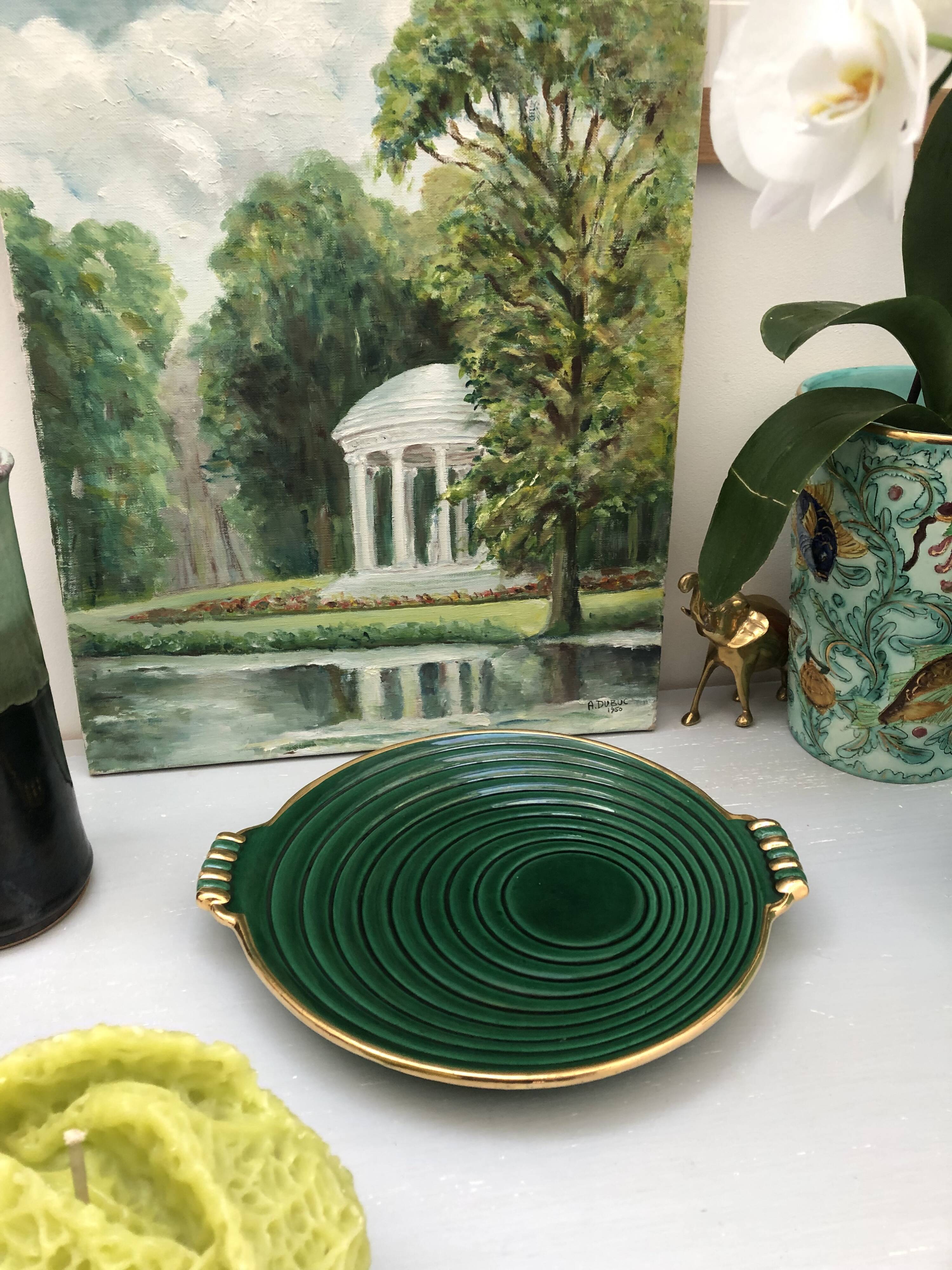 Dish from the 50s/60s vintage green