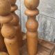 Old vintage wooden bowling game