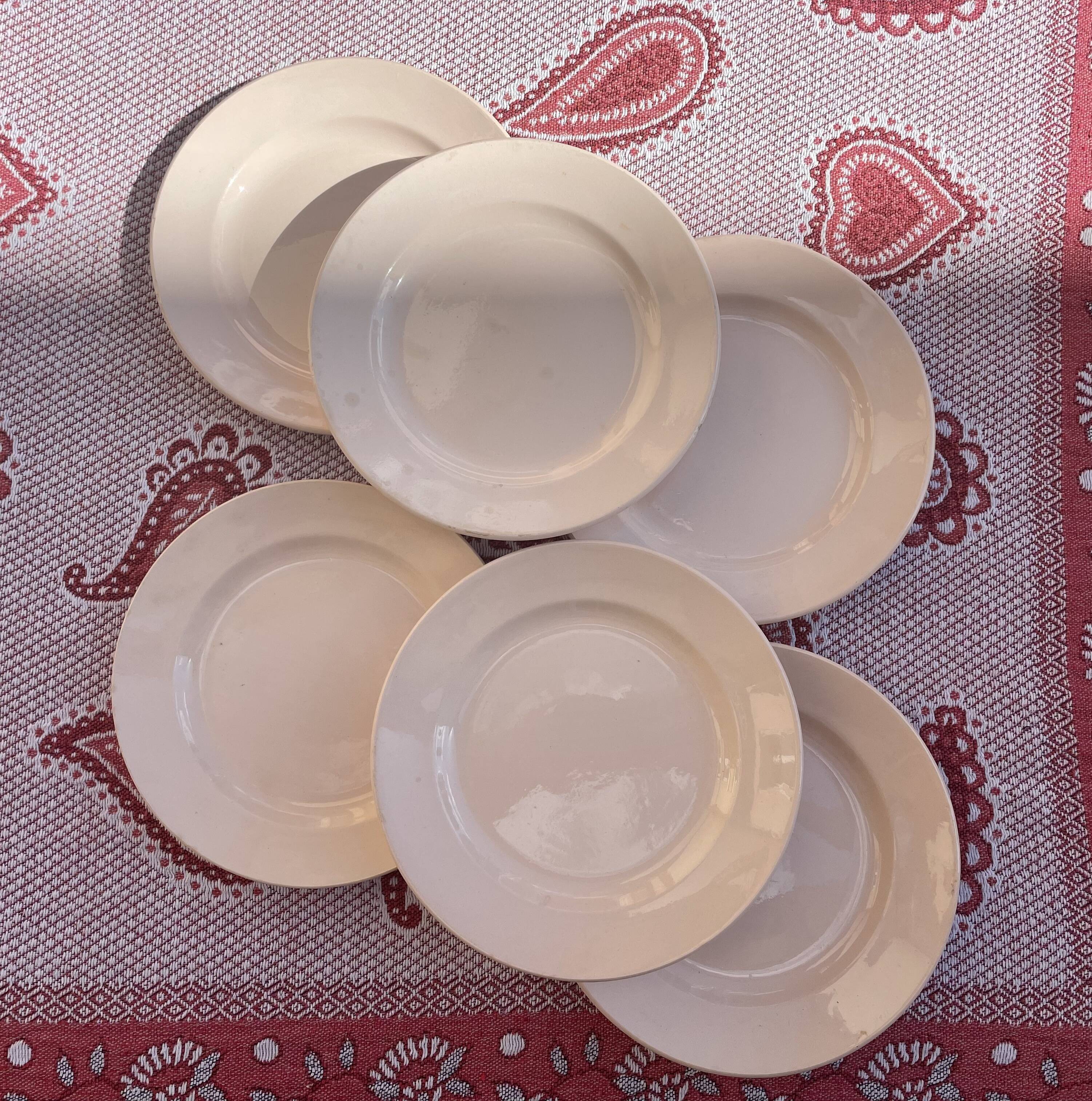 Powder pink plates St-Amand