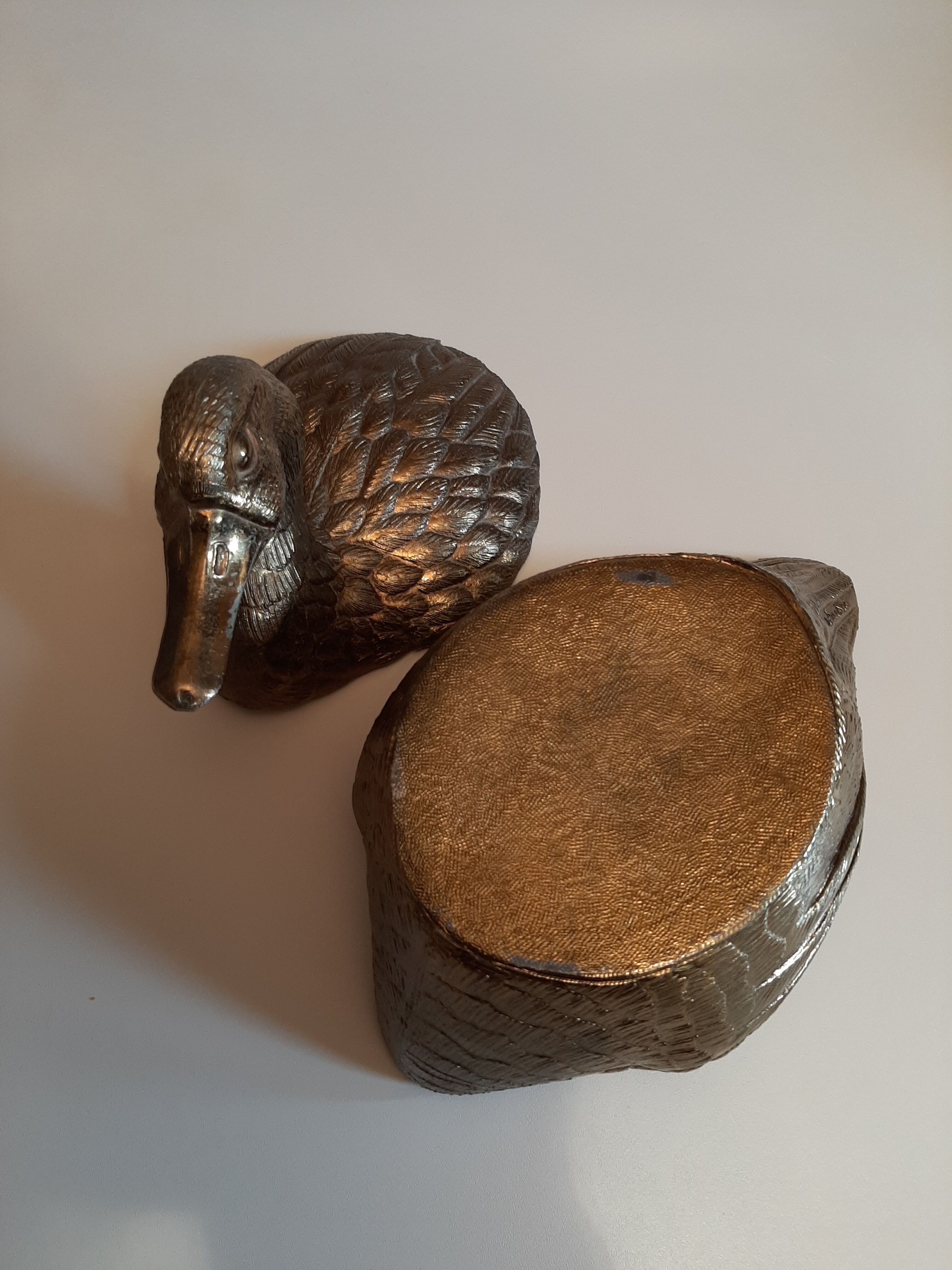 Mauro Manetti Italy gold metal ice bucket