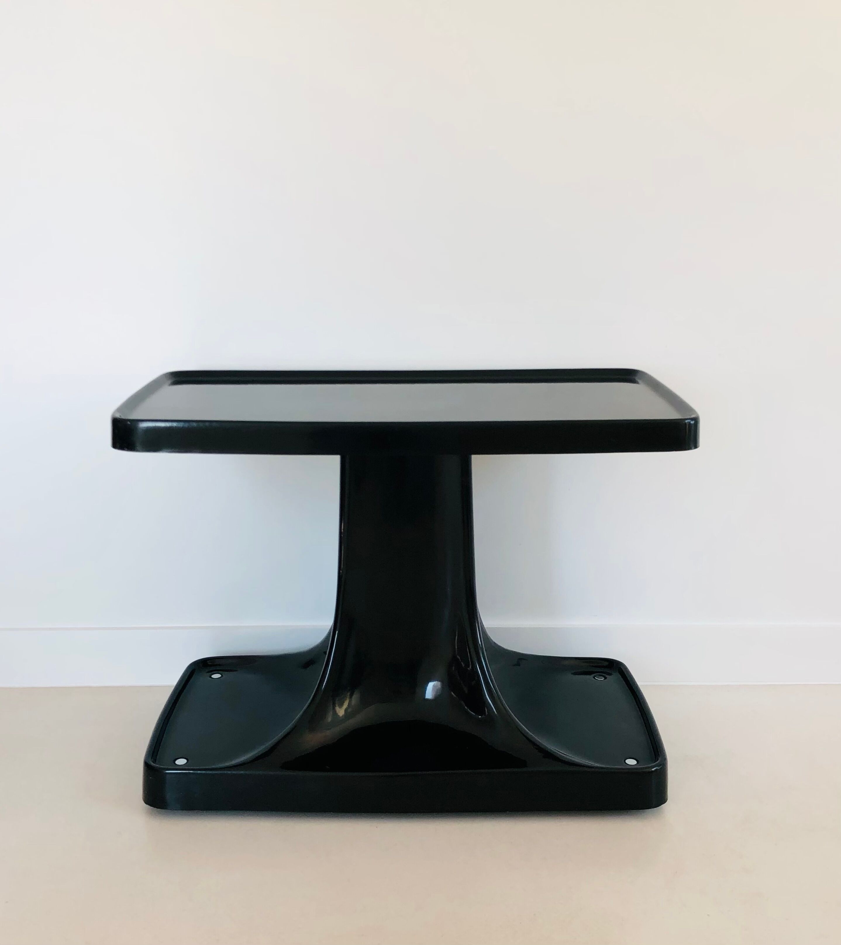 Brown-black fiberglass trolley Astarte publisher, Italy 1970s