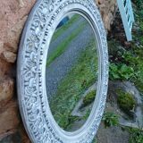 Large round Gustavian style mirror