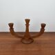 3-arm teak candle holder, 1960/70