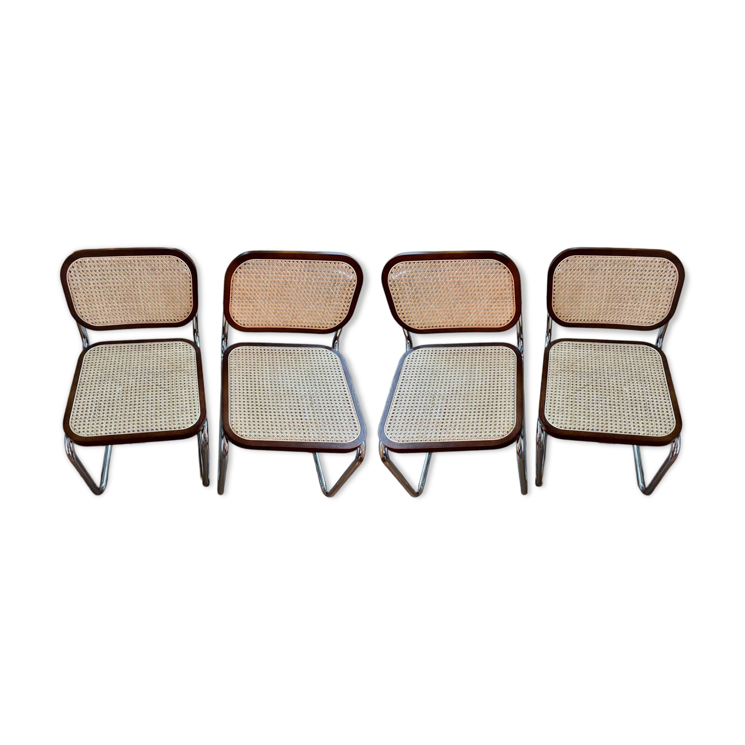 4 dining chairs in rattan Tento