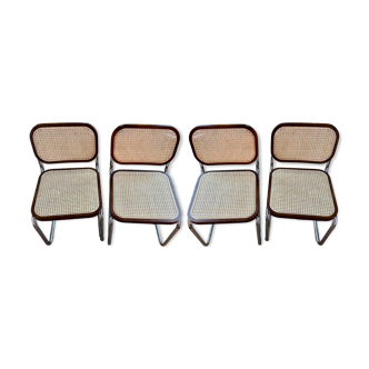 4 chaises de salle à manger en rotin Tento