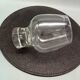 6 glasses model "fjord" by durobor transparent foot with vintage bubble