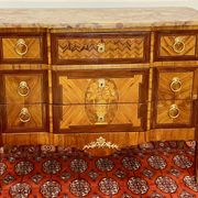 Chest of drawers Transition Style Louis XV marquetry and bronze