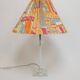 Vintage brass table lamp with plexiglass, 1990s.