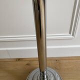 Cendrier sur pied culbuto vintage en métal chromé année 70