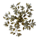 Crystal Flower Tole Flushmount 